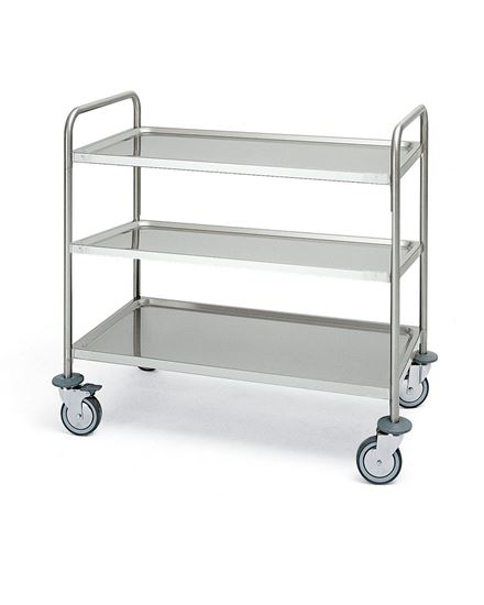 Immagine di CARRELLO A 3 PIANI  INOX