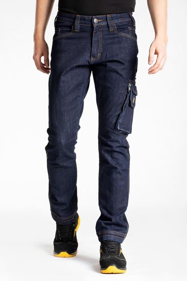 Immagine di Jeans multitasche denim brut elasticizzato Fibreflex®