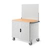 Immagine di CARRELLO CLEVER LARGE SMONTATO CON RUOTE - COLORE: GRIGIO CHIARO RAL7035